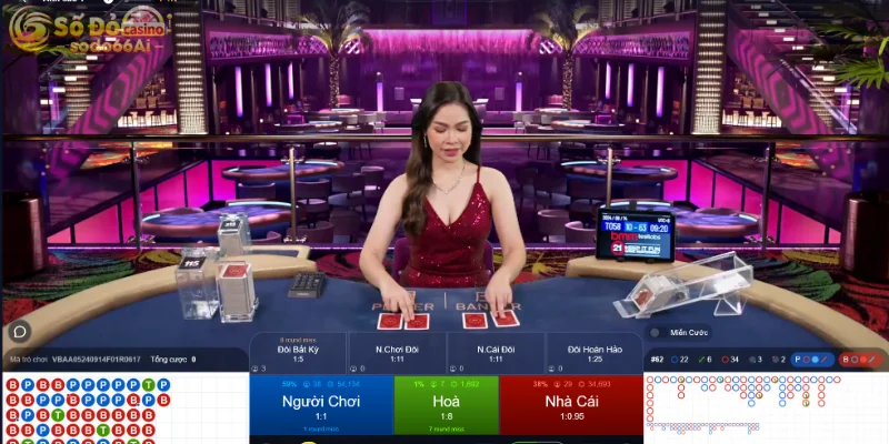 Sảnh casino WE có dealer chia bài xinh đẹp, giỏi chuyên môn