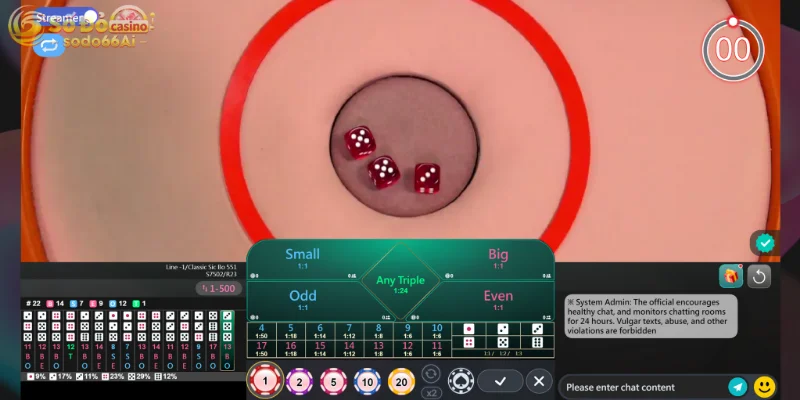 Sicbo mang đến luồng gió mới cho người chơi tại sảnh VIA Casino