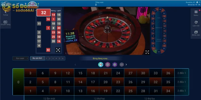 Tham gia game bài Roulette hấp dẫn
