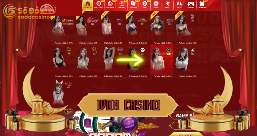 Won Casino - Thiên đường giải trí Casino đỉnh cao tại SODO66